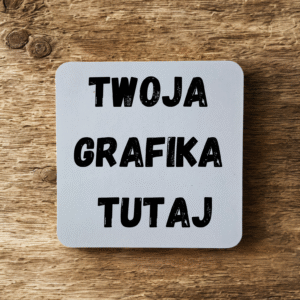 Magnes kwadratowy 9,5 × 9,5 cm – Twoja grafika tutaj Klave