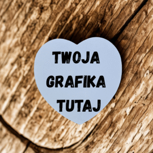 Magnes w kształcie serca 9,5×9,5 cm do sublimacji Klave