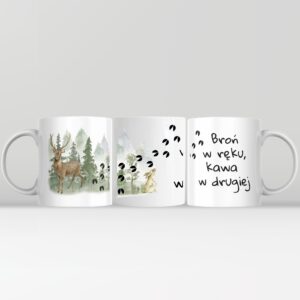 Kubek - „Broń w ręku, kawa w drugiej”