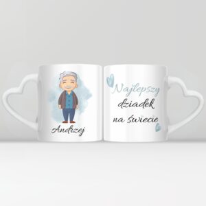 Kubek serce - Dzień Dziadka