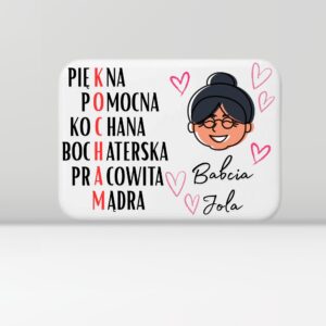 Magnes dla Babci 5 × 7 cm – Kocham