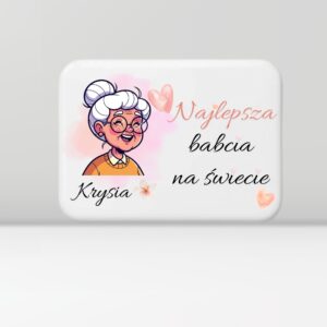 Magnes dla Babci 5 × 7 cm – Najlepsza na świecie
