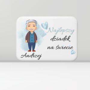 Magnes dla Dziadka 5 × 7 cm – Najlepszy na świecie