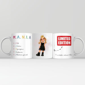 Kubek personalizowany z imieniem i karykaturą - 330 ml