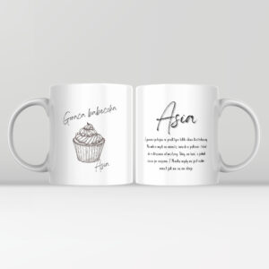 Kubek z napisem „Gorąca babeczka'' - 330 ml