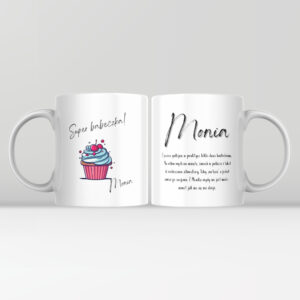 Kubek z napisem „Super babeczka''- 330 ml